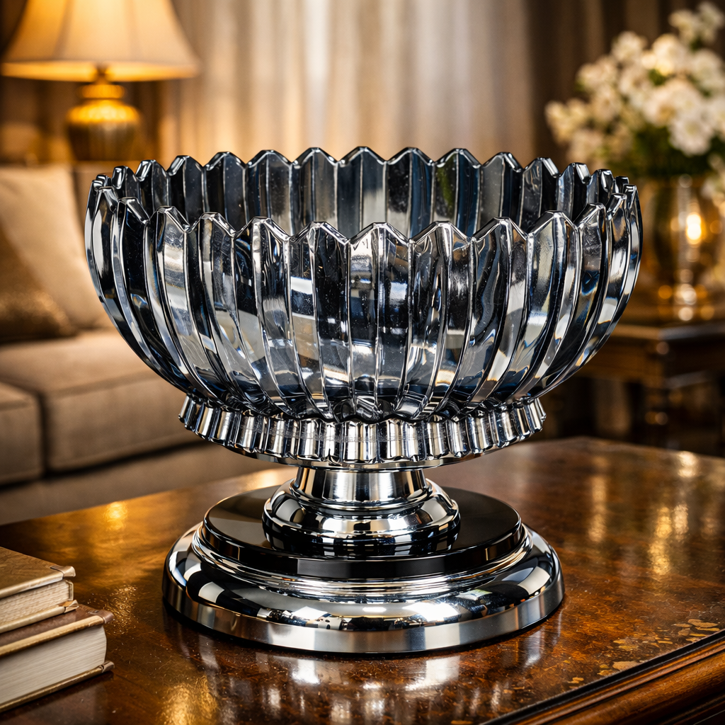 Aurelia Royale Crystal Pedestal Bowl