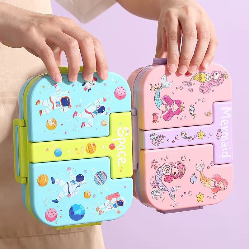 SpaceMate 3-Compartment Kids Bento Lunch Box