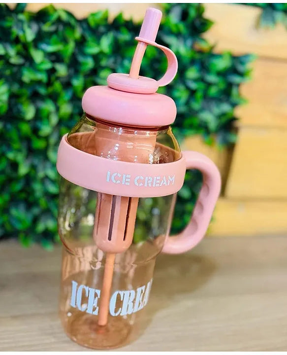 FrostSip Ice Cream Tumbler Sipper – 1000ML (MULTICOLOR)