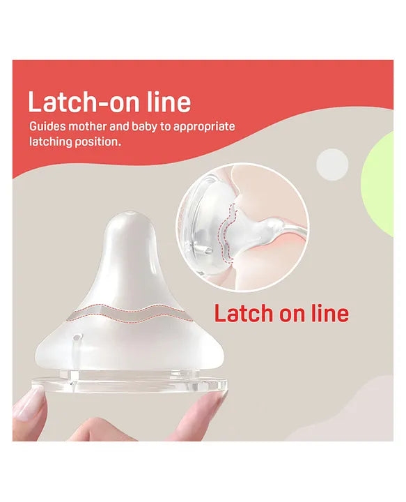 Pigeon SoftLatch Glass Nursing Bottle With Nipple - 240 ml