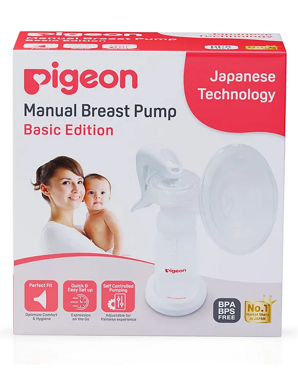 Pigeon Manual Breast Pump Basic Edition -White