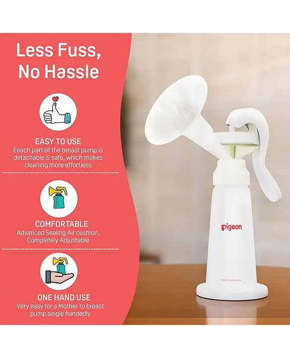 Pigeon Manual Breast Pump Basic Edition -White