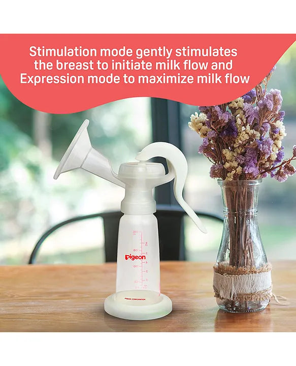 Pigeon Manual Breast Pump Basic Edition -White