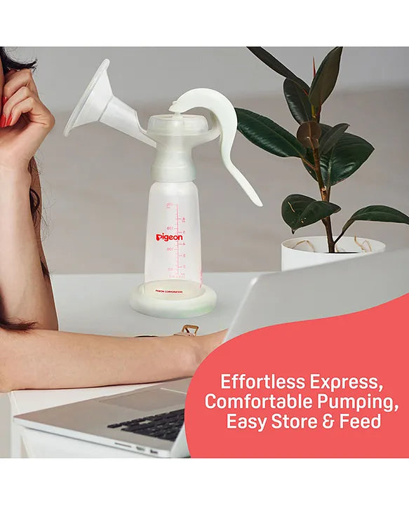 Pigeon Manual Breast Pump Basic Edition -White