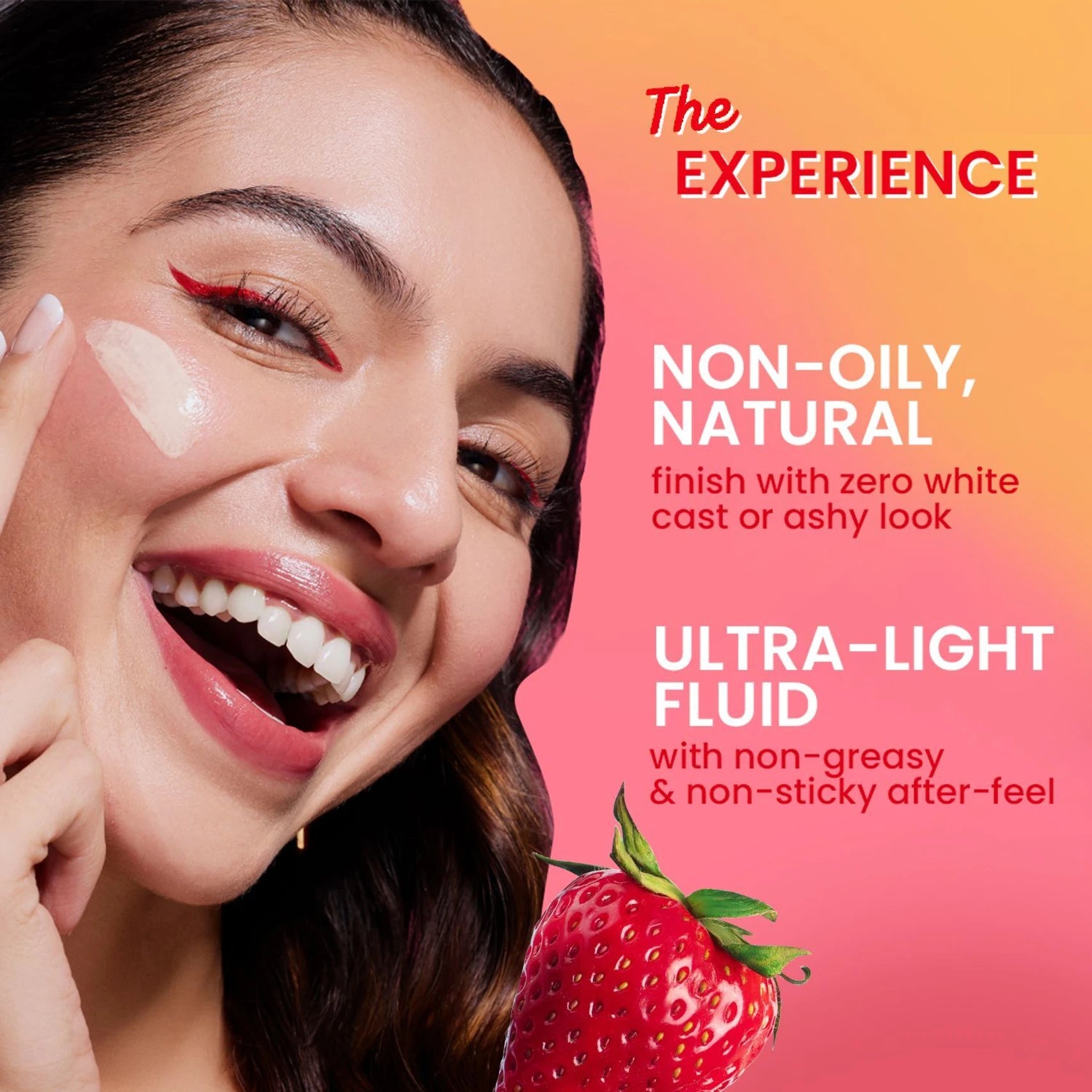 Dot & Key Strawberry Dew Tinted Sunscreen SPF 50++++ 01 Porecelain In Vivo Tested Sunscreen for Daily Wear, Brightens & Protects Skin - 50 ml