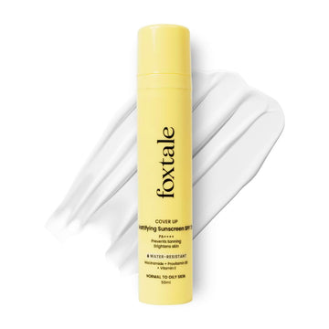 Foxtale CoverUp SPFA 70 PA++++A Mattifying Sunscreen with Niacinamide - 50 ml