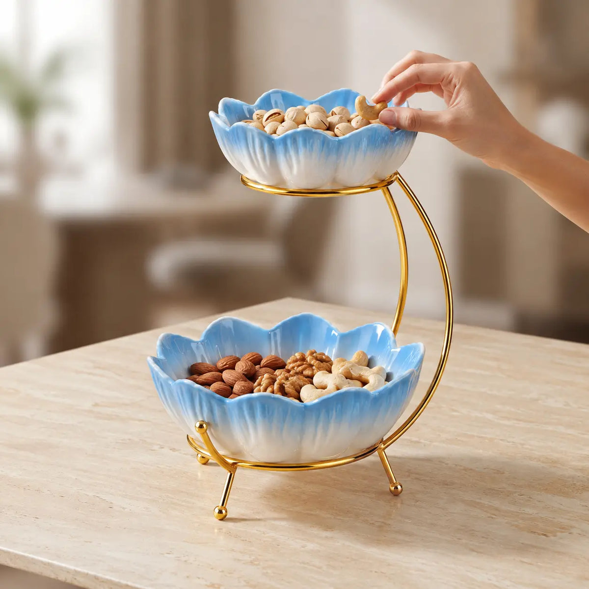 Bloom Duo – 2 Tier Serving Bowl Set