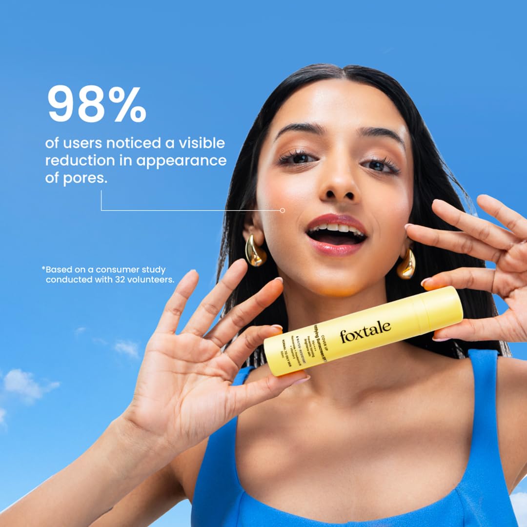 Foxtale CoverUp SPFA 70 PA++++A Mattifying Sunscreen with Niacinamide - 50 ml