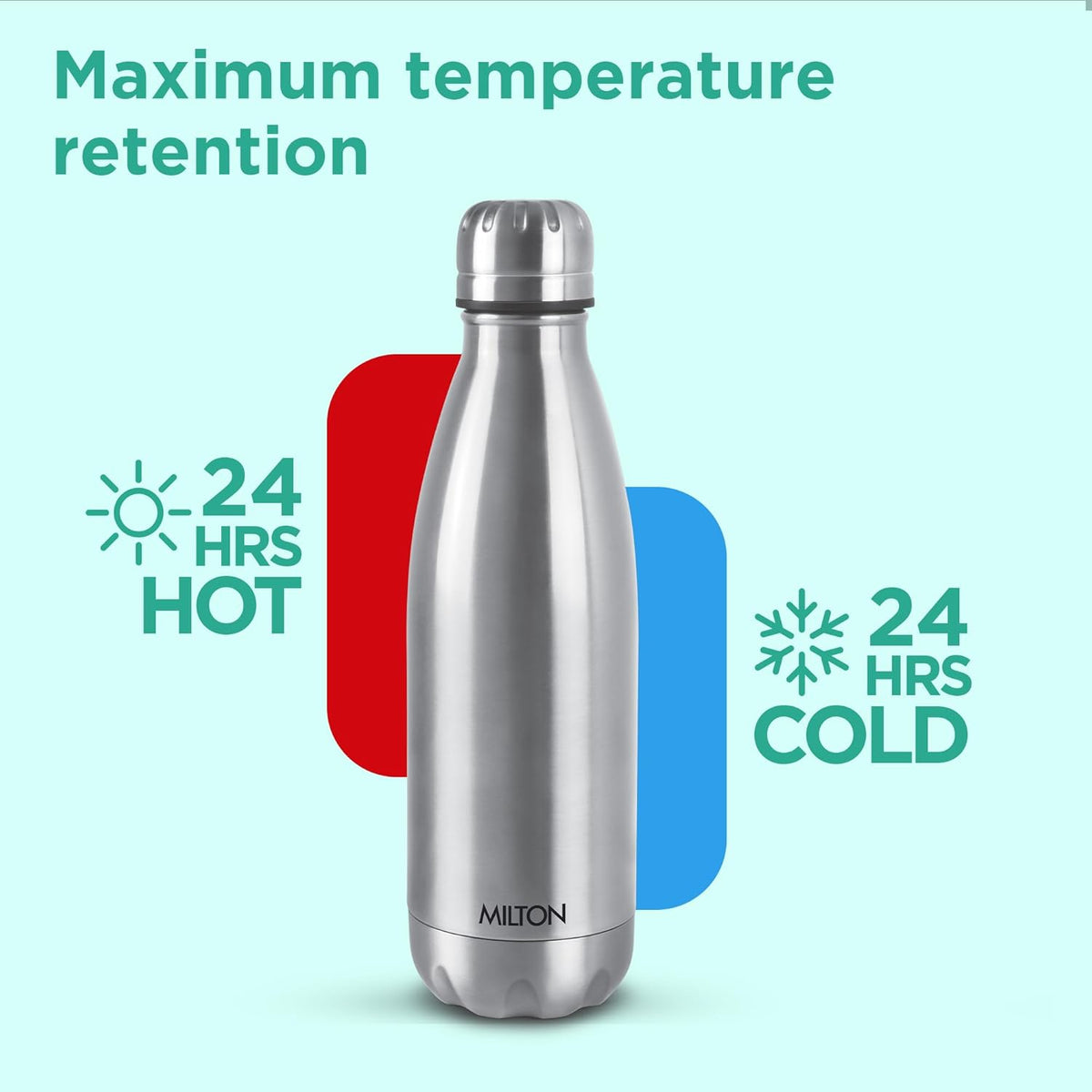 Milton Duo DLX Thermosteel Water Bottle – 24 Hours Hot & Cold