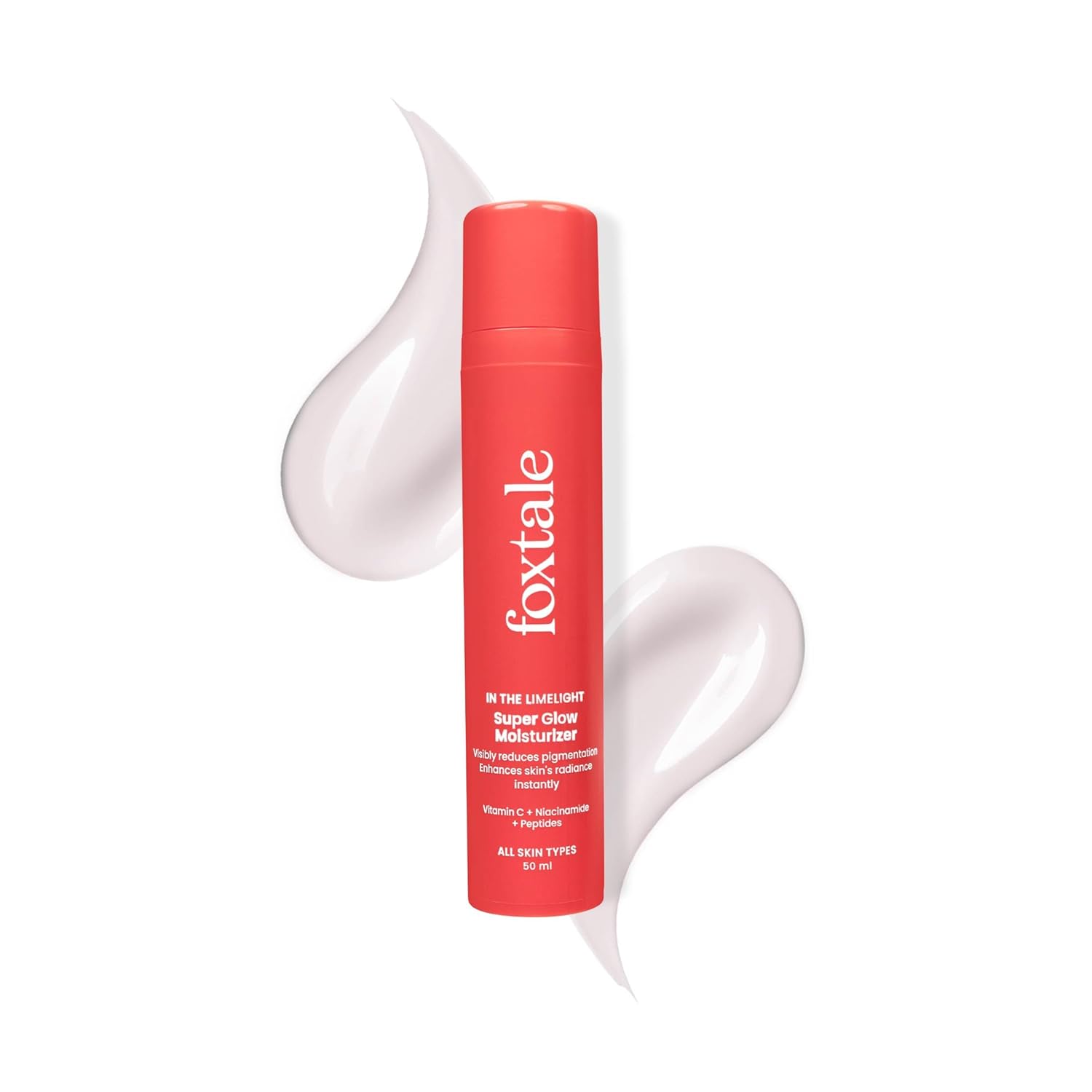 Foxtale Super Glow Moisturiser |  Vitamin C +Niacinamide +Squalane 50 ml