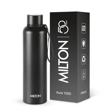 Milton Aura 1000 Thermosteel Water Bottle – 1 Litre | Hot & Cold