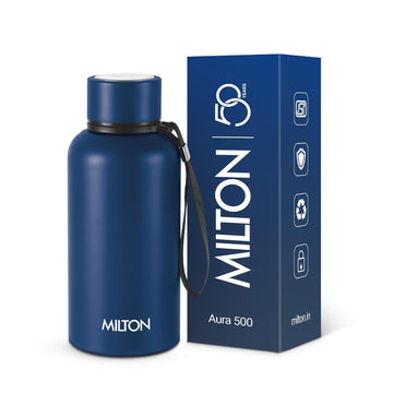 Milton Aura 500 Thermosteel Water Bottle – 500 ML | 24 Hours Hot & Cold