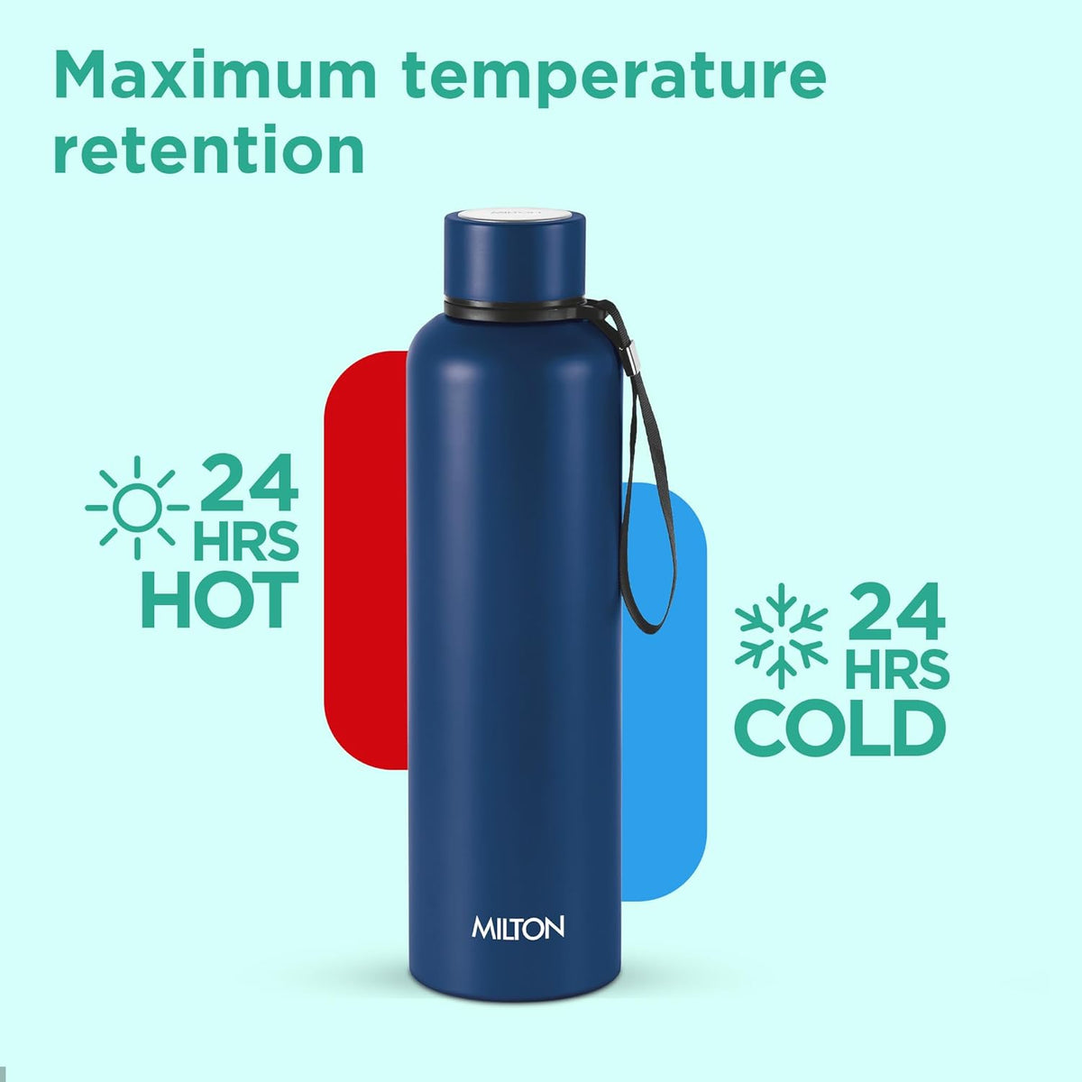 Milton Aura 1000 Thermosteel Water Bottle – 1 Litre | Hot & Cold