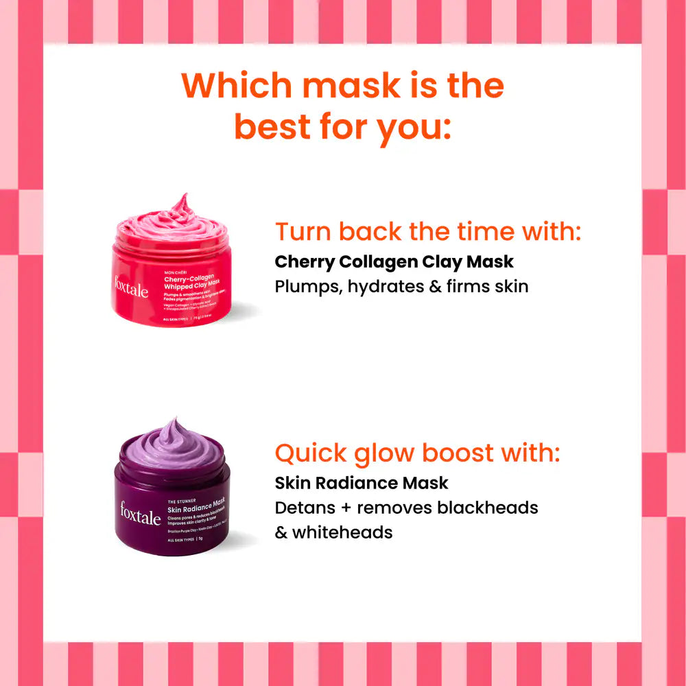 Foxtale Cherry-Collagen Clay Mask – 75g