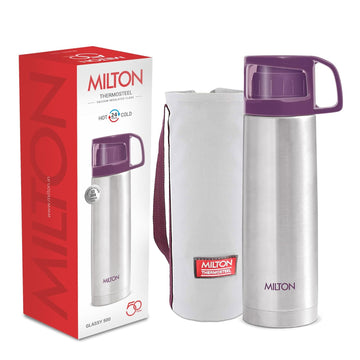 Milton Glassy 500 Thermosteel Flask – 500 ML | 24 Hours Hot & Cold