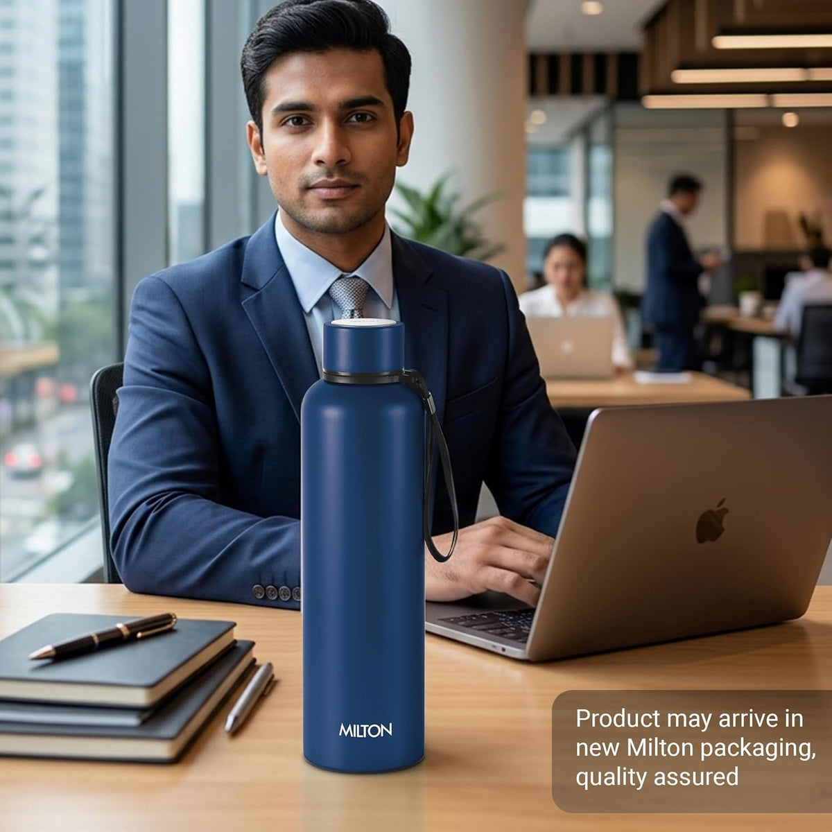 Milton Aura 1000 Thermosteel Water Bottle – 1 Litre | Hot & Cold