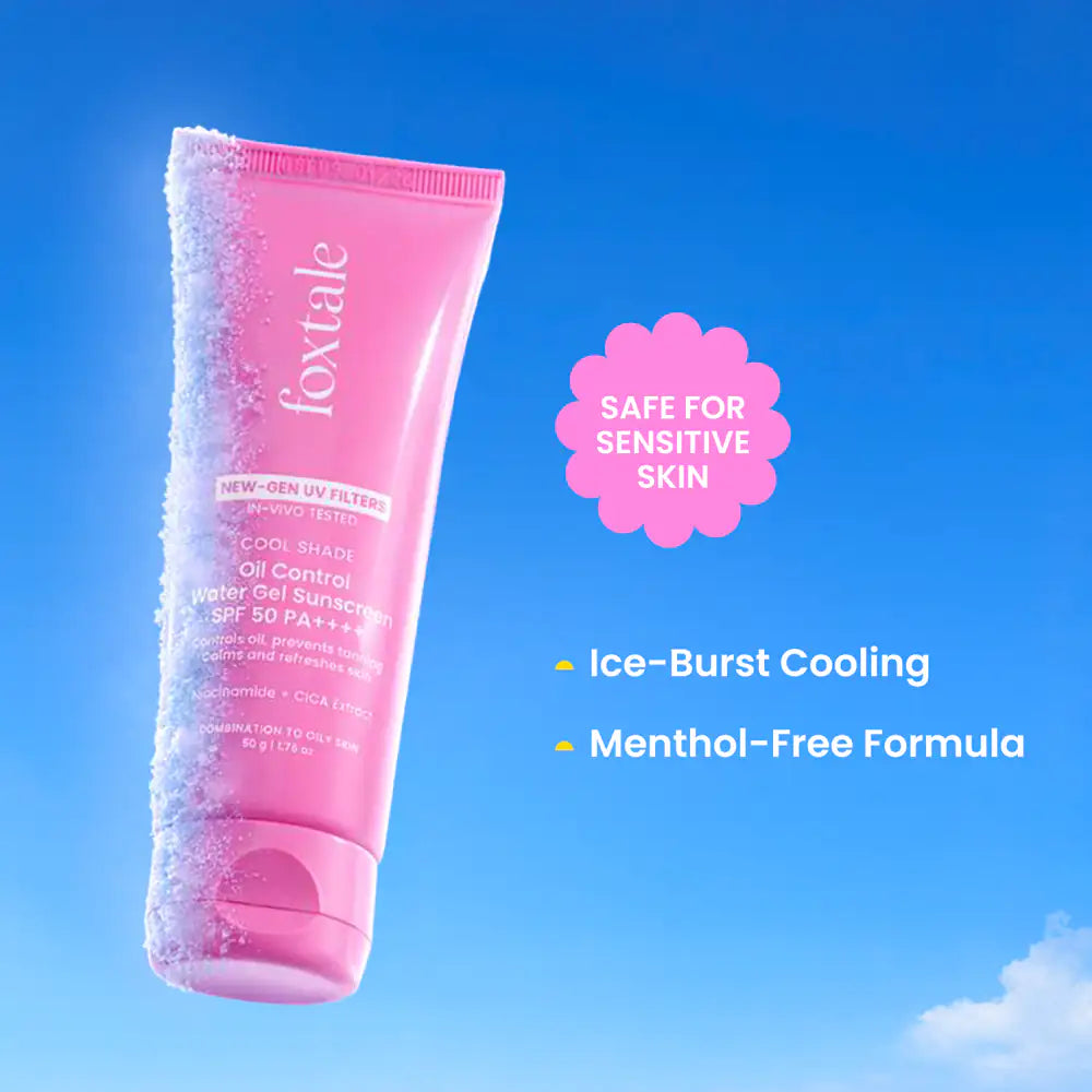Foxtale Cool Shade Oil Control Water Gel Sunscreen SPF 50 PA++++