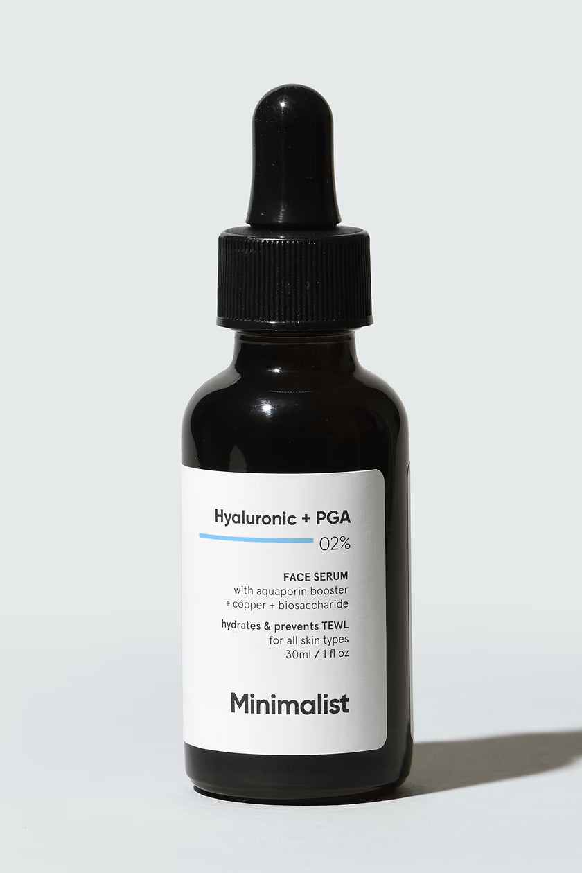 Minimalist Hyaluronic + PGA 2% Face Serum | Deep Hydration & Plumping Serum | 30ml