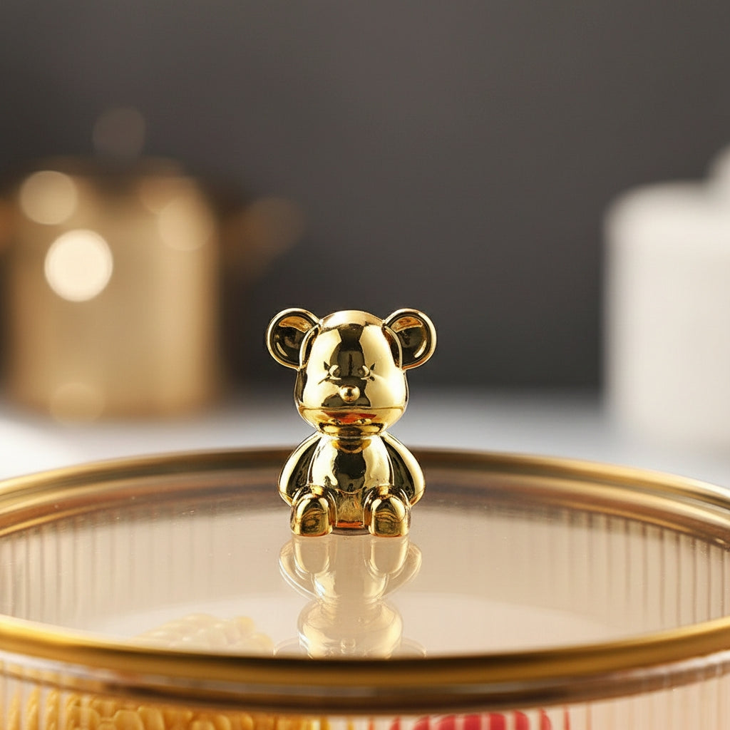 Gold Bear Fire-Safe Glass Casserole