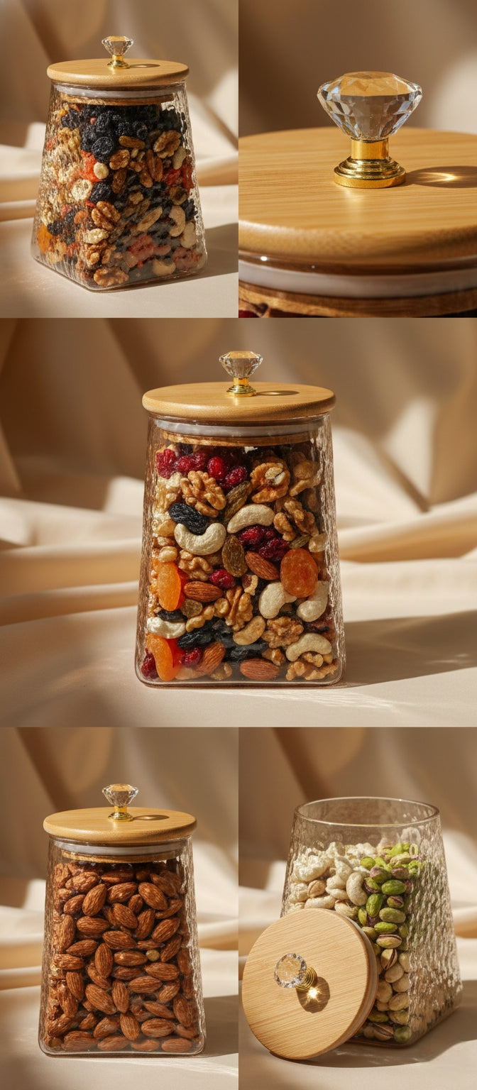 Glass Jar – 750ml Premium Borosilicate Airtight Storage Jar (Q3651-1H)