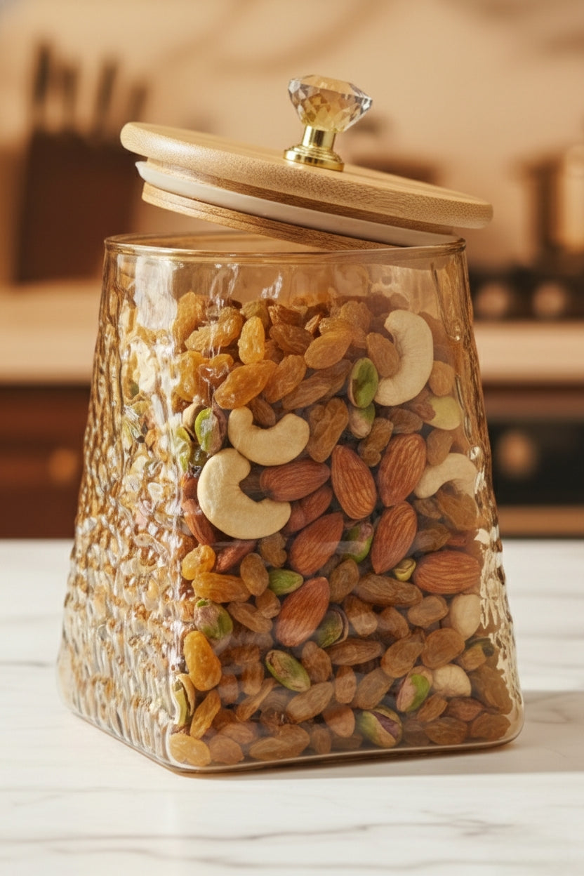 Glass Jar – 750ml Premium Borosilicate Airtight Storage Jar (Q3651-1H)