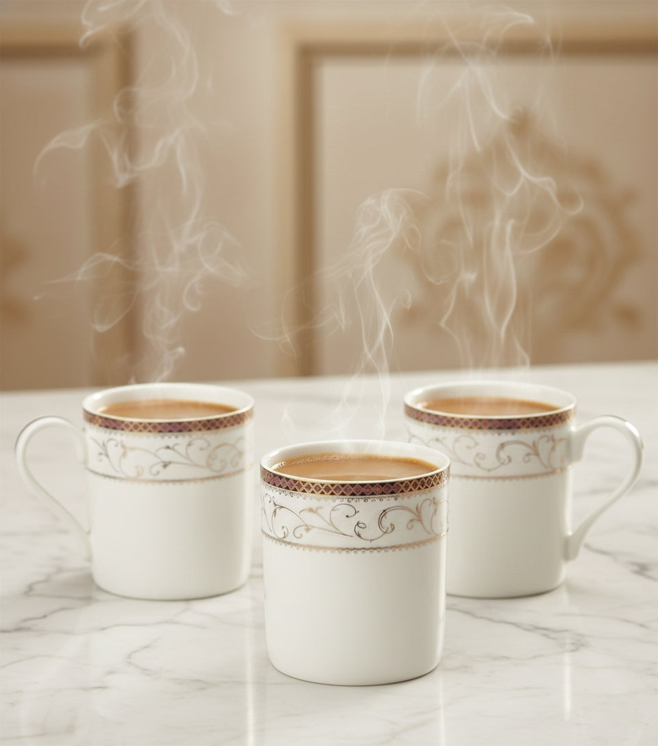 Imperial Engraved Glass Cup Set – 6 PCS (ADX8519-3)