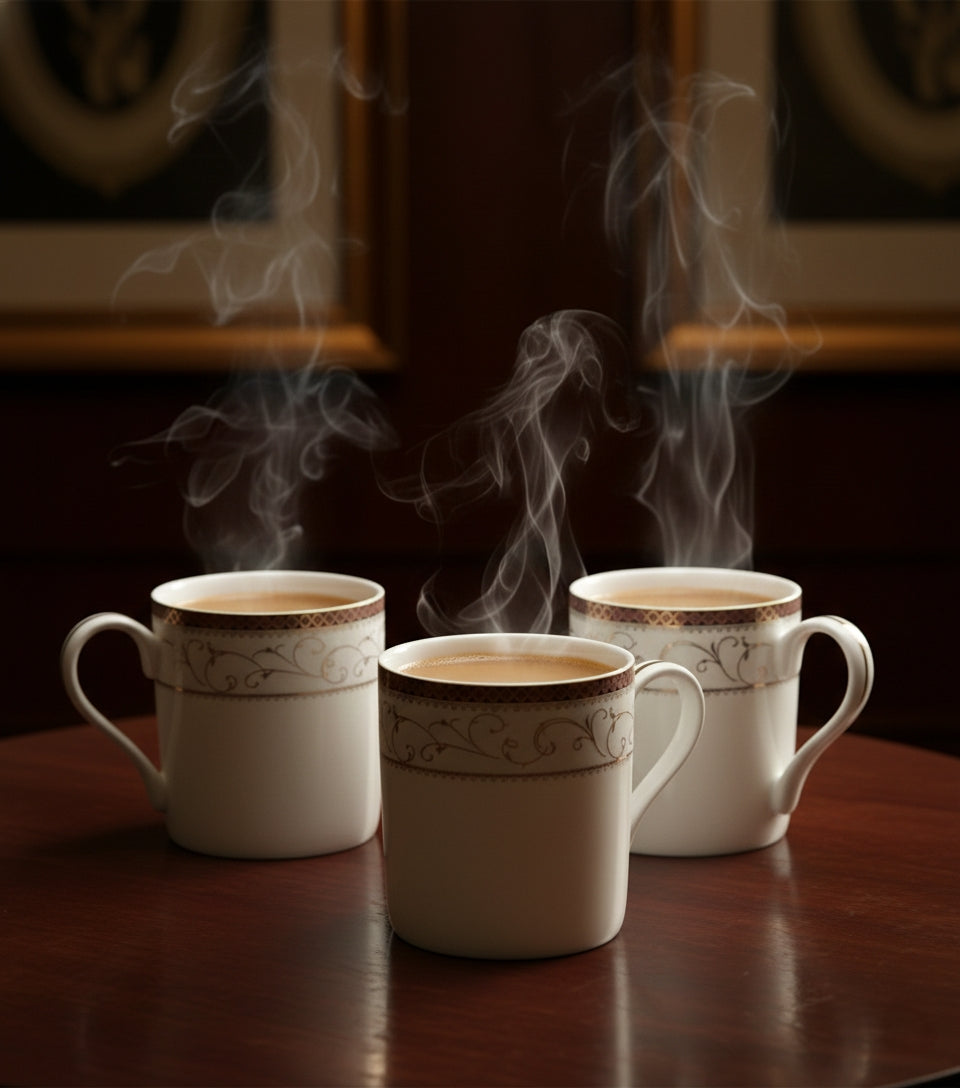 Imperial Engraved Glass Cup Set – 6 PCS (ADX8519-3)