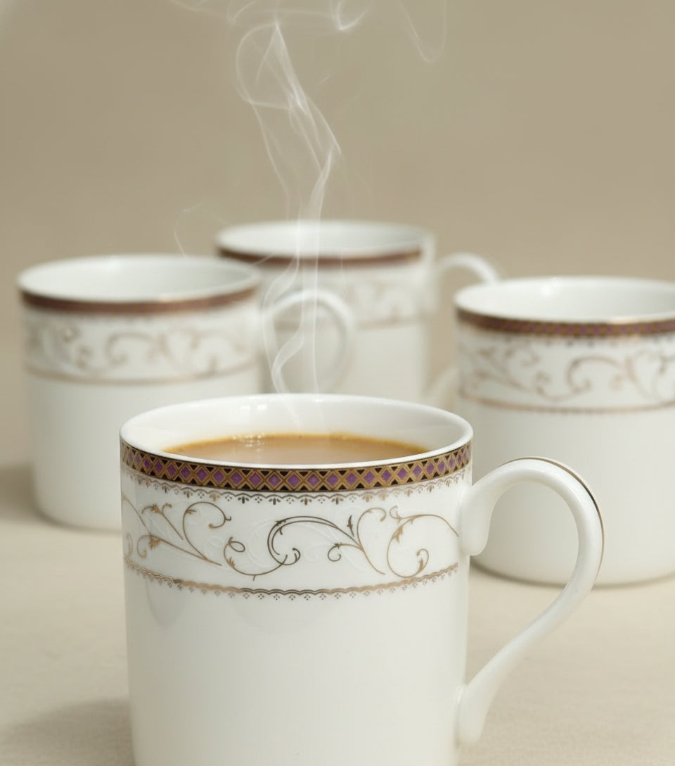 Imperial Engraved Glass Cup Set – 6 PCS (ADX8519-3)