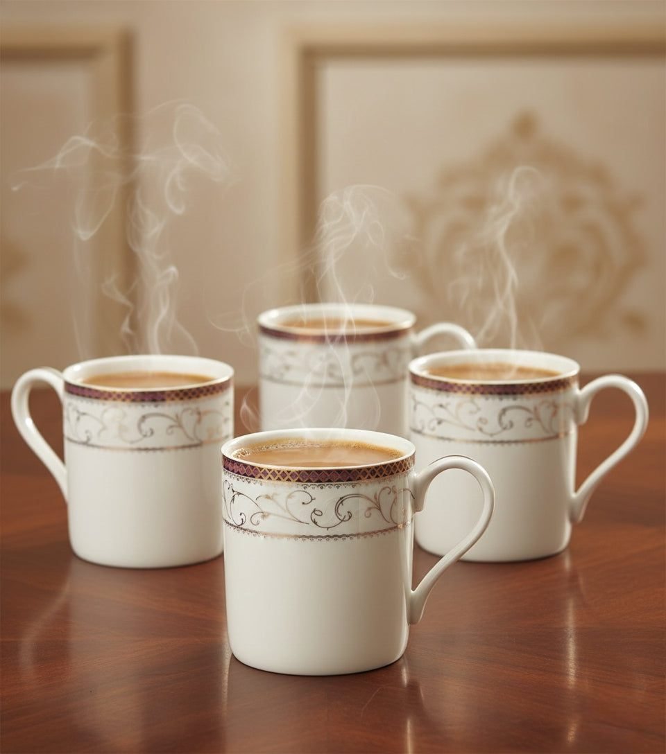 Imperial Engraved Glass Cup Set – 6 PCS (ADX8519-3)