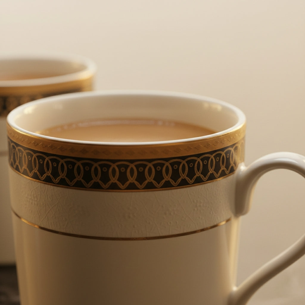 Modern Porcelain Coffee Mug Set of 6 – Premium Designer Tea Cup (ADX8519-2)