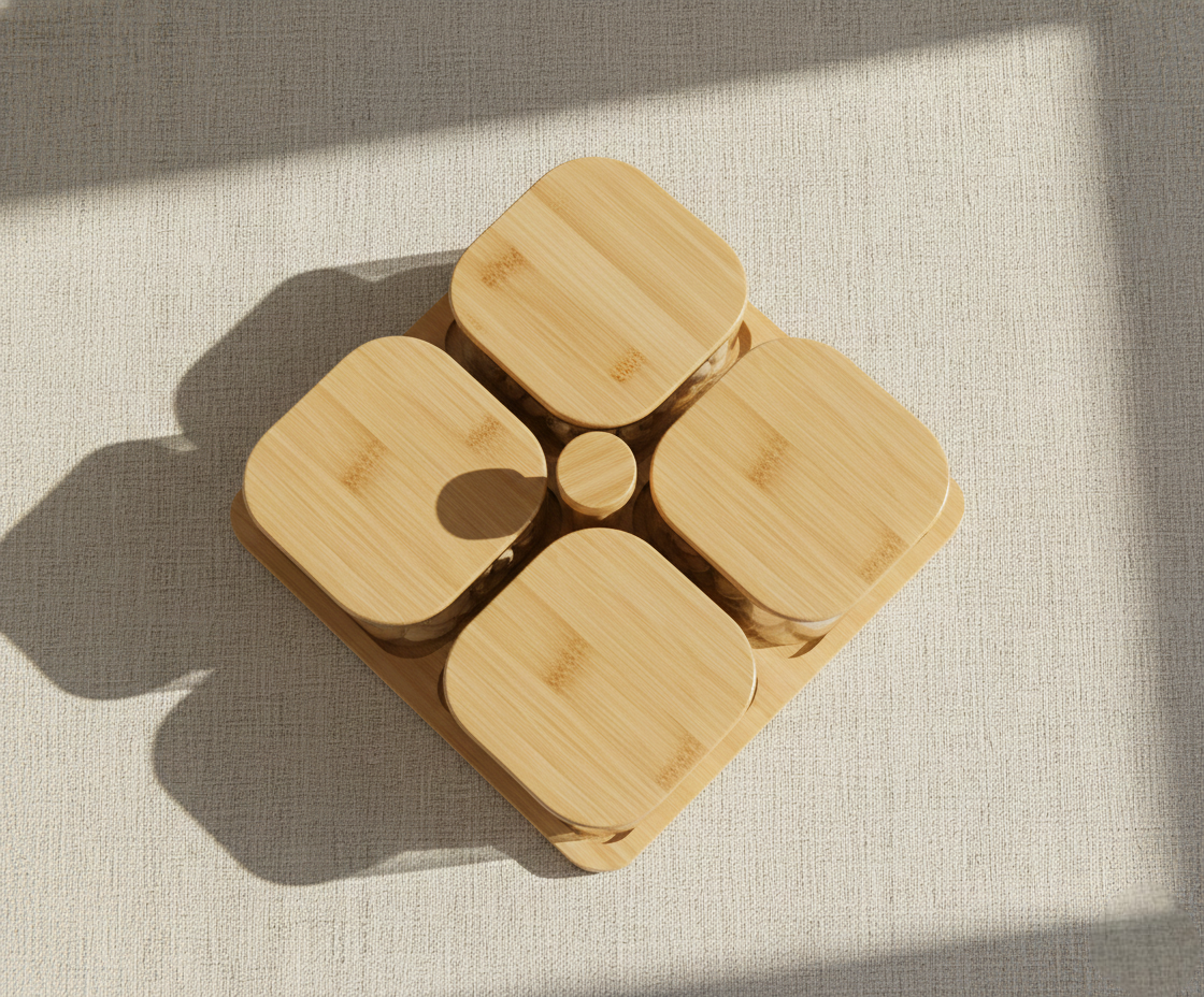 SpinServe 360 – Premium Dry Fruit Tray (ADX8805)