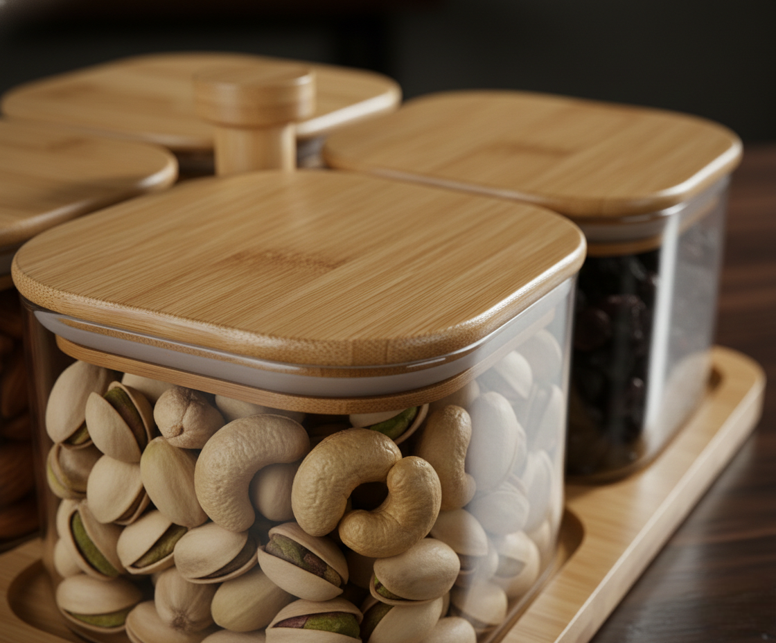 SpinServe 360 – Premium Dry Fruit Tray (ADX8805)