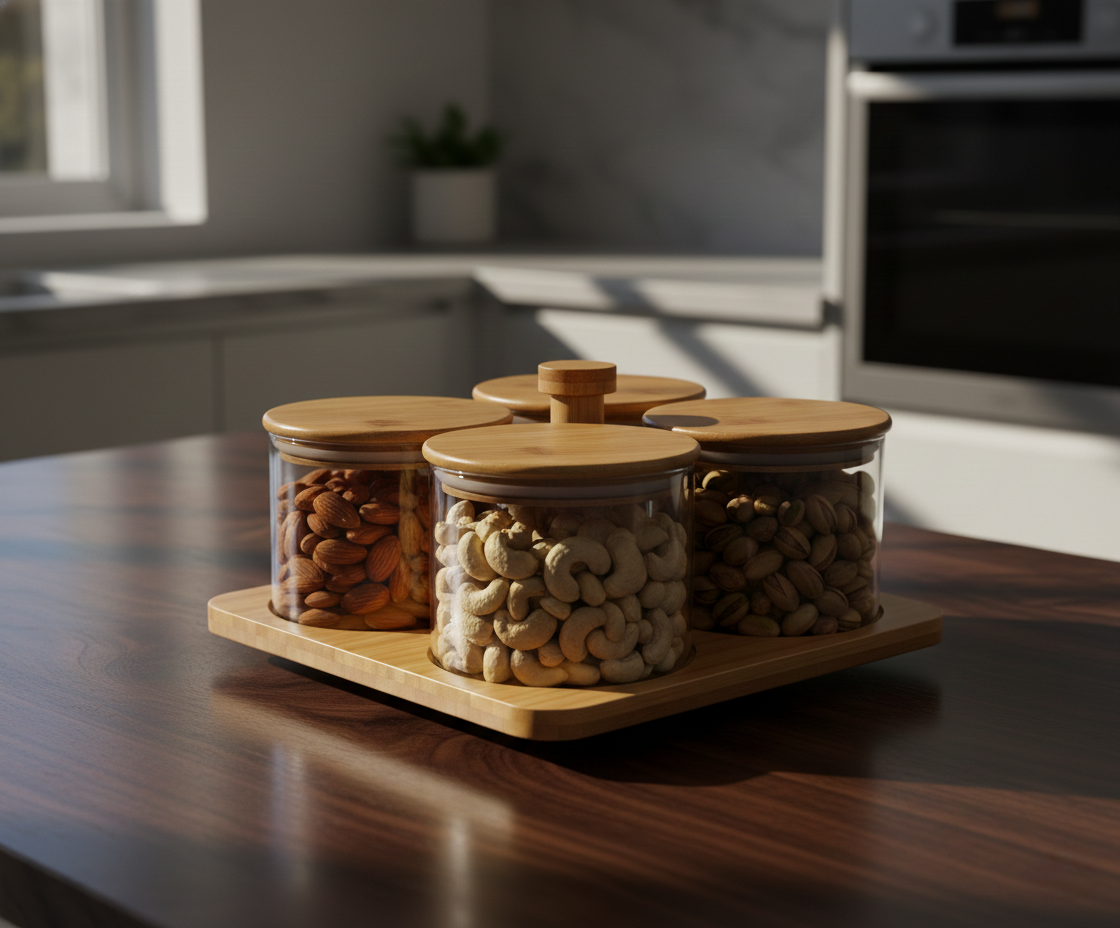 TwirlServe 360 – Luxury Dry Fruit Tray (8801)