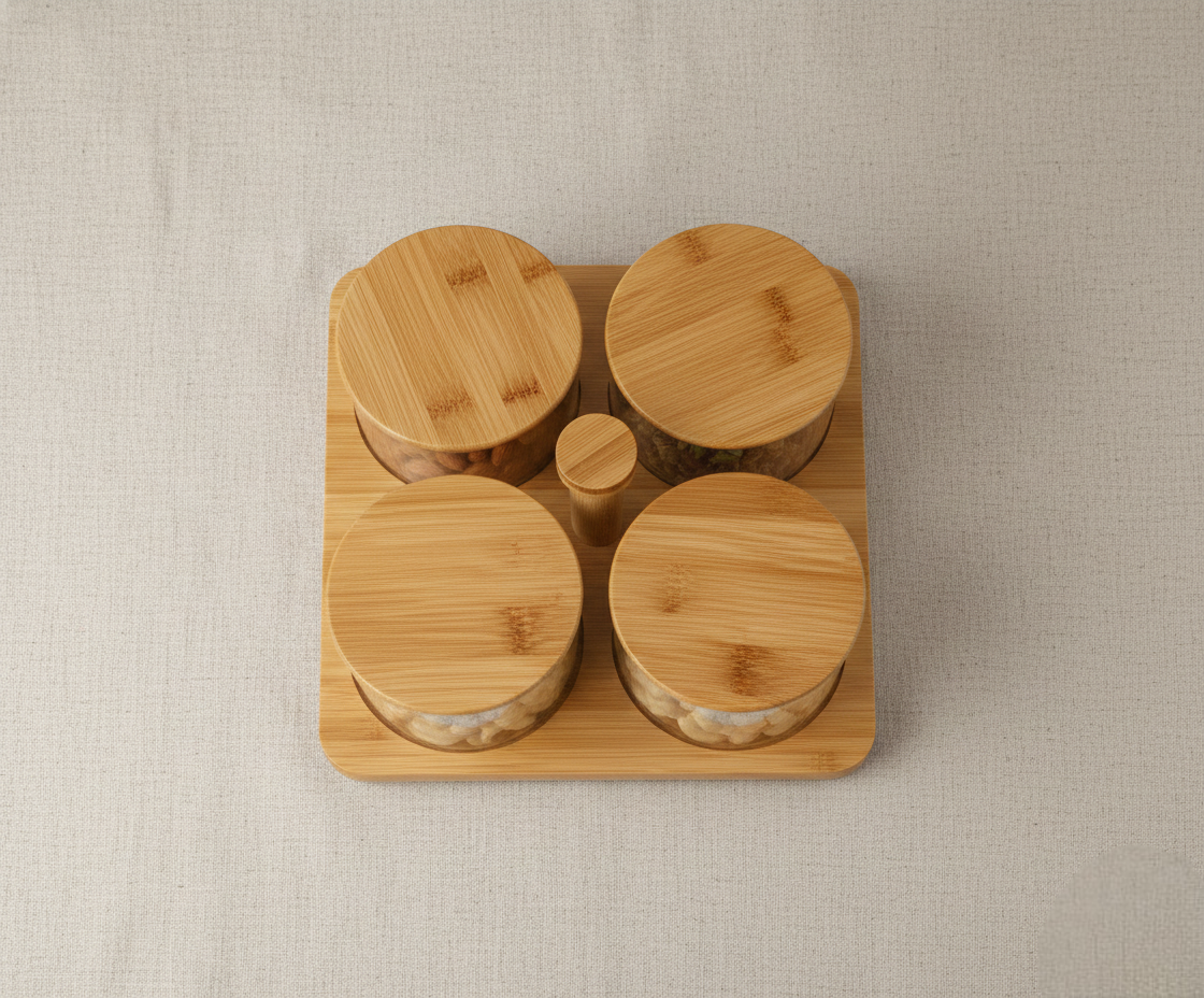 TwirlServe 360 – Luxury Dry Fruit Tray (8801)