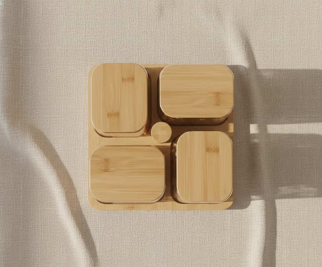 Orbit 360 – Premium 410ml Rotating Dry Fruit Tray (ADX8804)