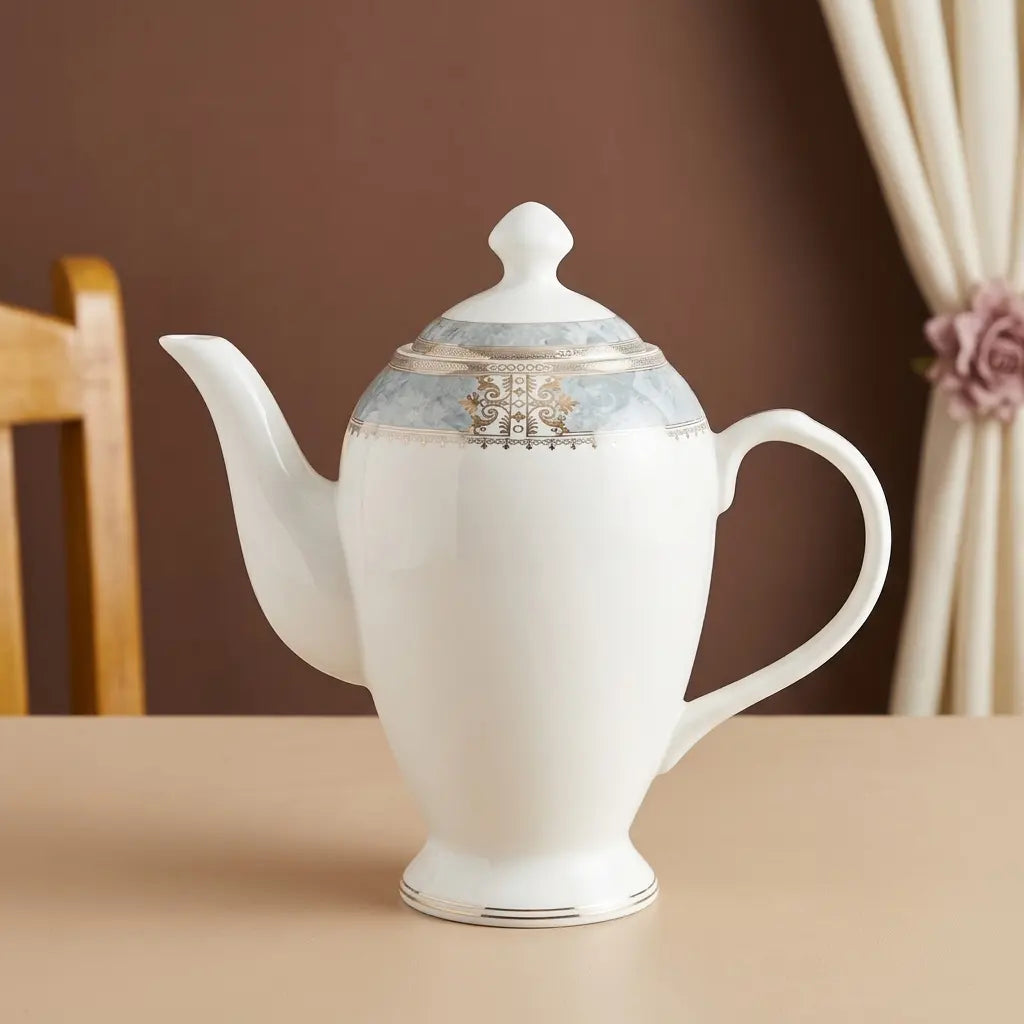 Premium 17 Pcs Bone China Tea Set with Teapot