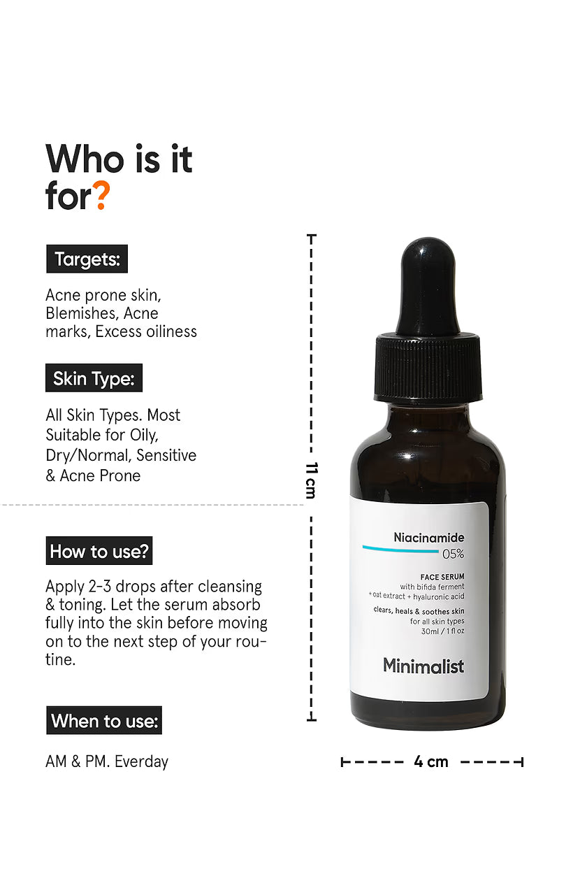 Minimalist Niacinamide 5% Face Serum | 30ml