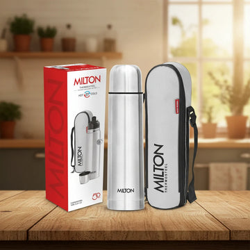 Milton Flip Lid Thermosteel Bottle – 24 Hours Hot & Cold | Vacuum Insulated Stainless Steel