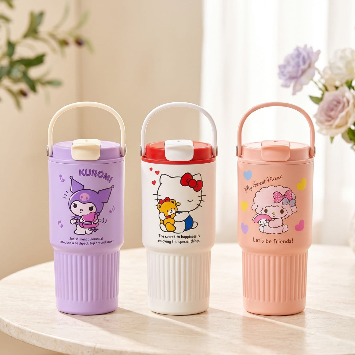 800 ml Character Print Heavy Tumbler with Carry Handle