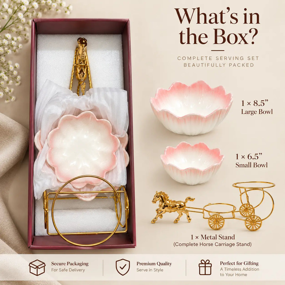 Royal Carriage – 2 Bowl Serving Set