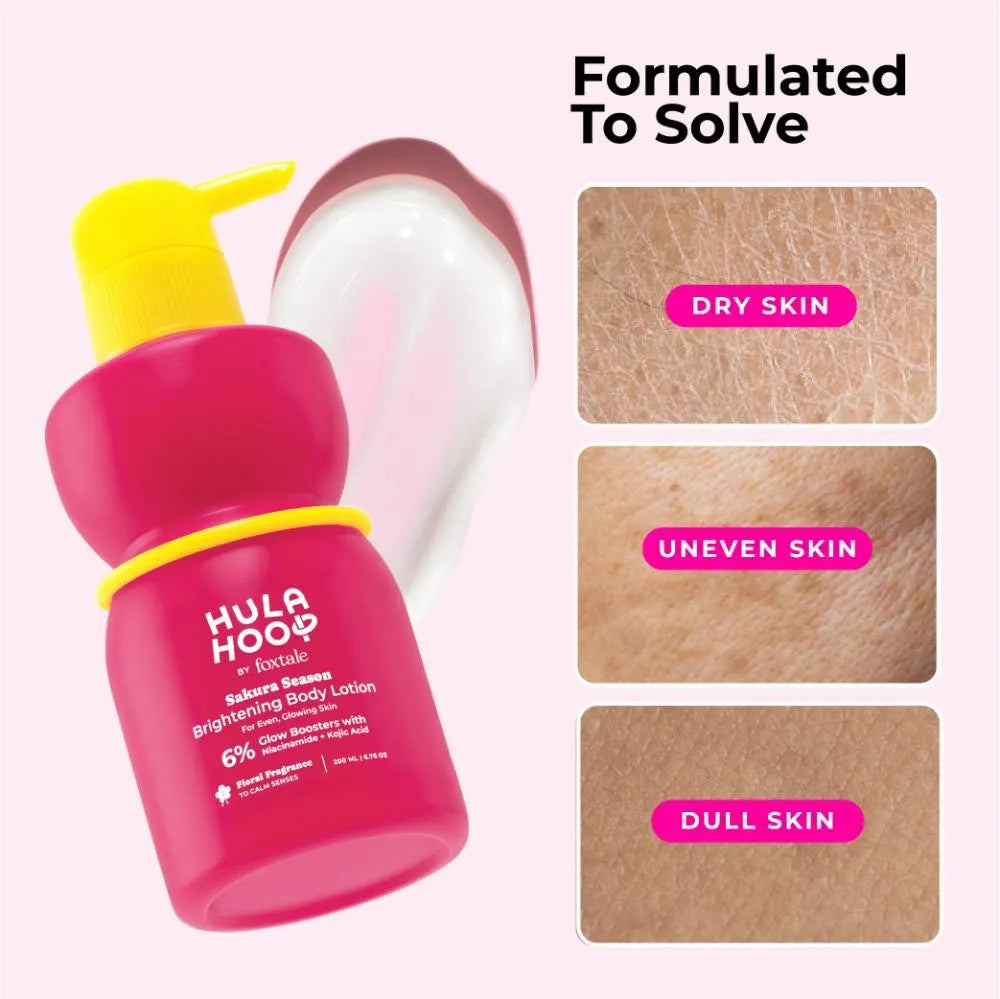Foxtale Hula Hoop Brightening Body Lotion by  | Brightens & Hydrates | 200 ml