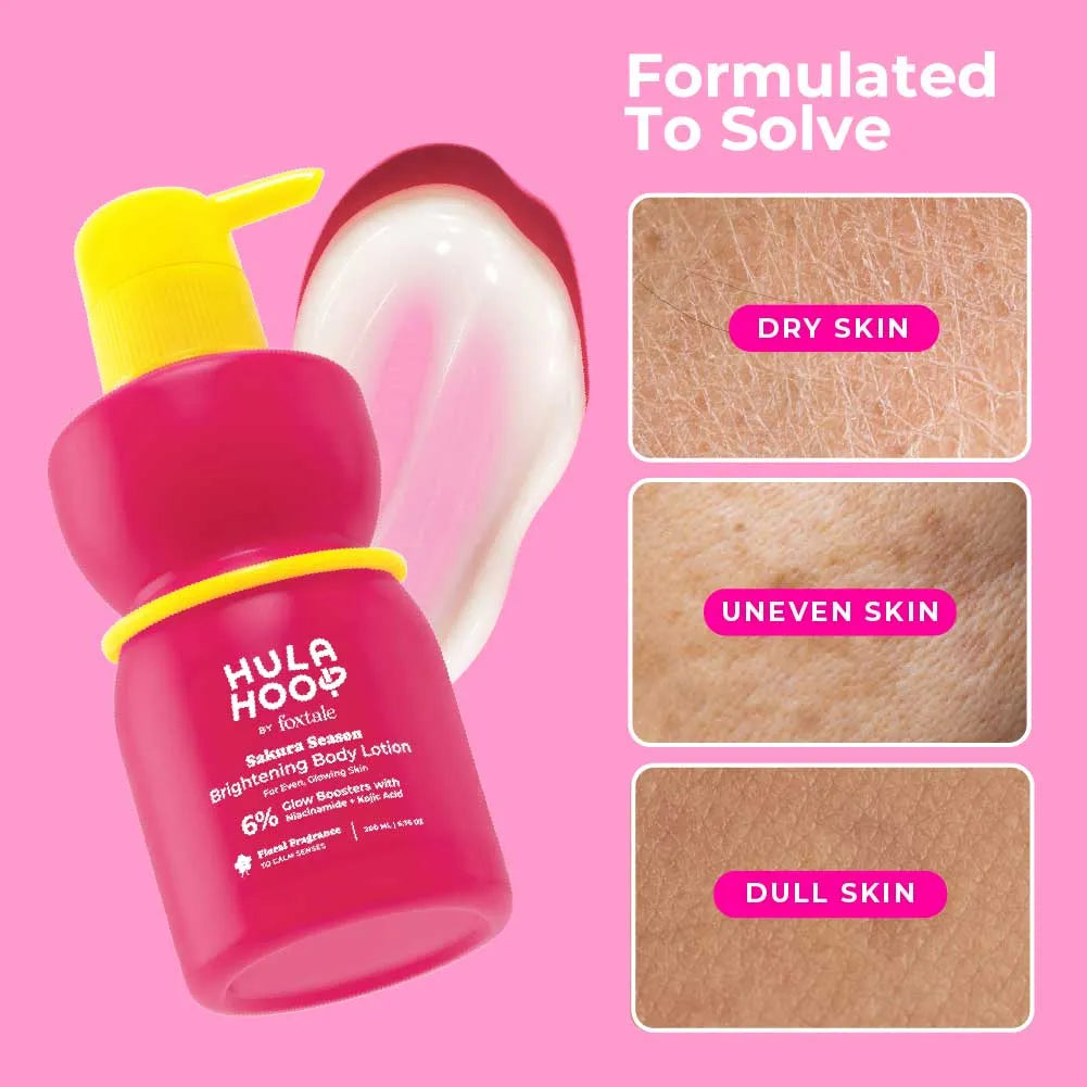 Foxtale Hula Hoop Brightening Body Lotion by  | Brightens & Hydrates | 200 ml