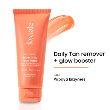 Foxtale Super Glow Face Wash, reduces tan, Boosts Glow - 100 ml