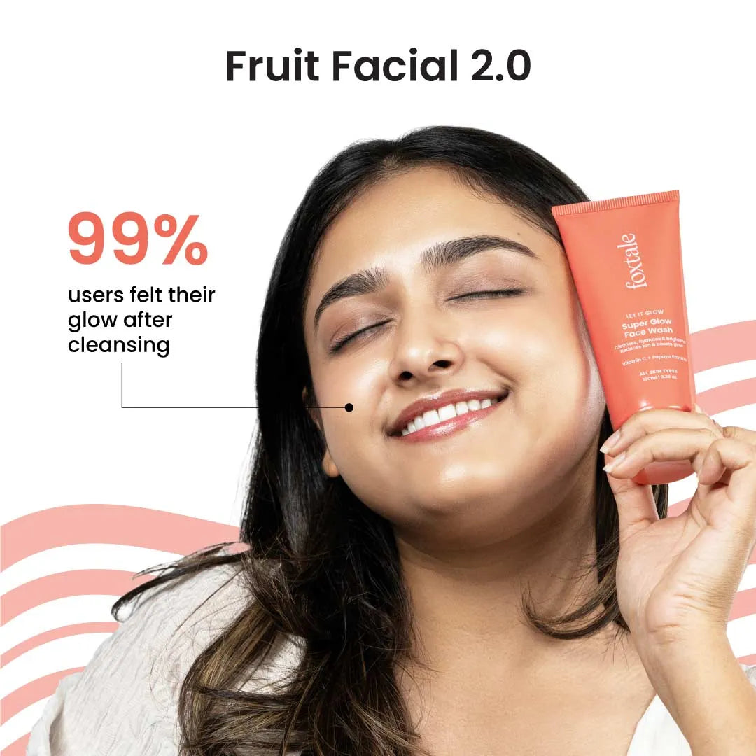 Foxtale Super Glow Face Wash, reduces tan, Boosts Glow - 100 ml