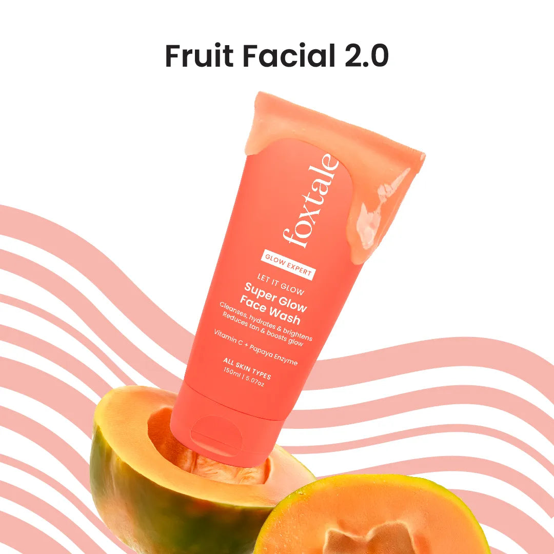 Foxtale Super Glow Face Wash, reduces tan, Boosts Glow - 150 ml