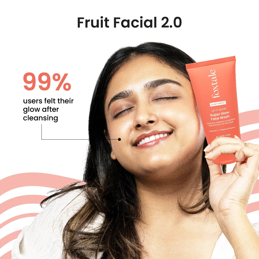 Foxtale Super Glow Face Wash, reduces tan, Boosts Glow - 150 ml