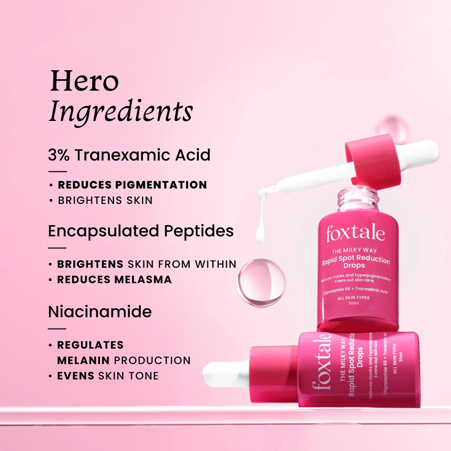 Foxtale The Milky Way Rapid Spot Reduction Drops - 30 ml