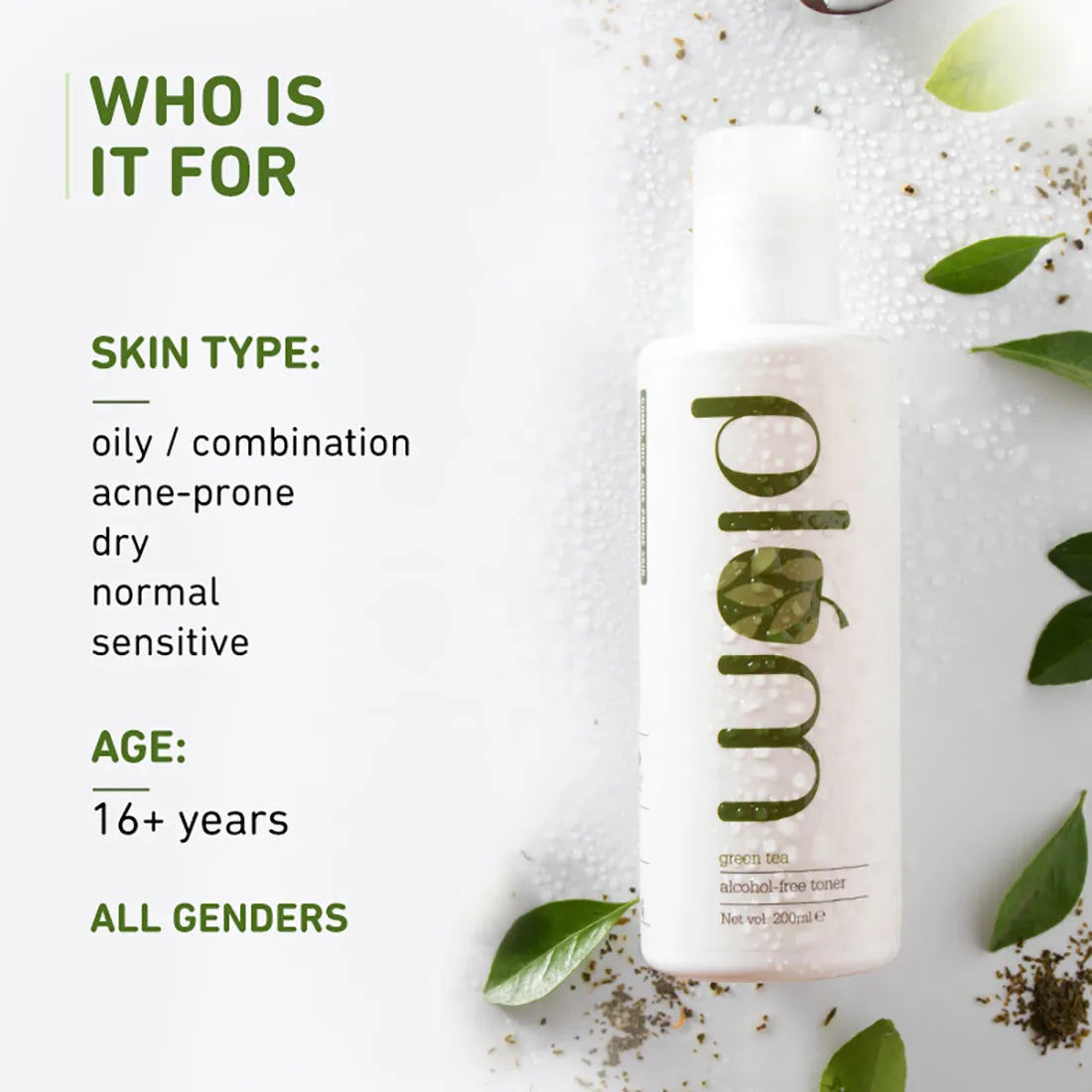 Plum Green Tea Alcohol-Free Toner (200 ml)